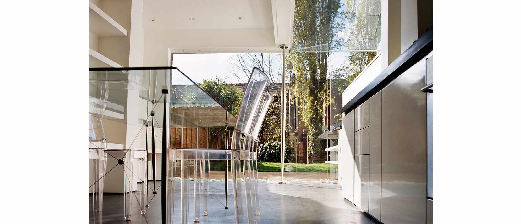 House 002: glass rear extension, Cheshire