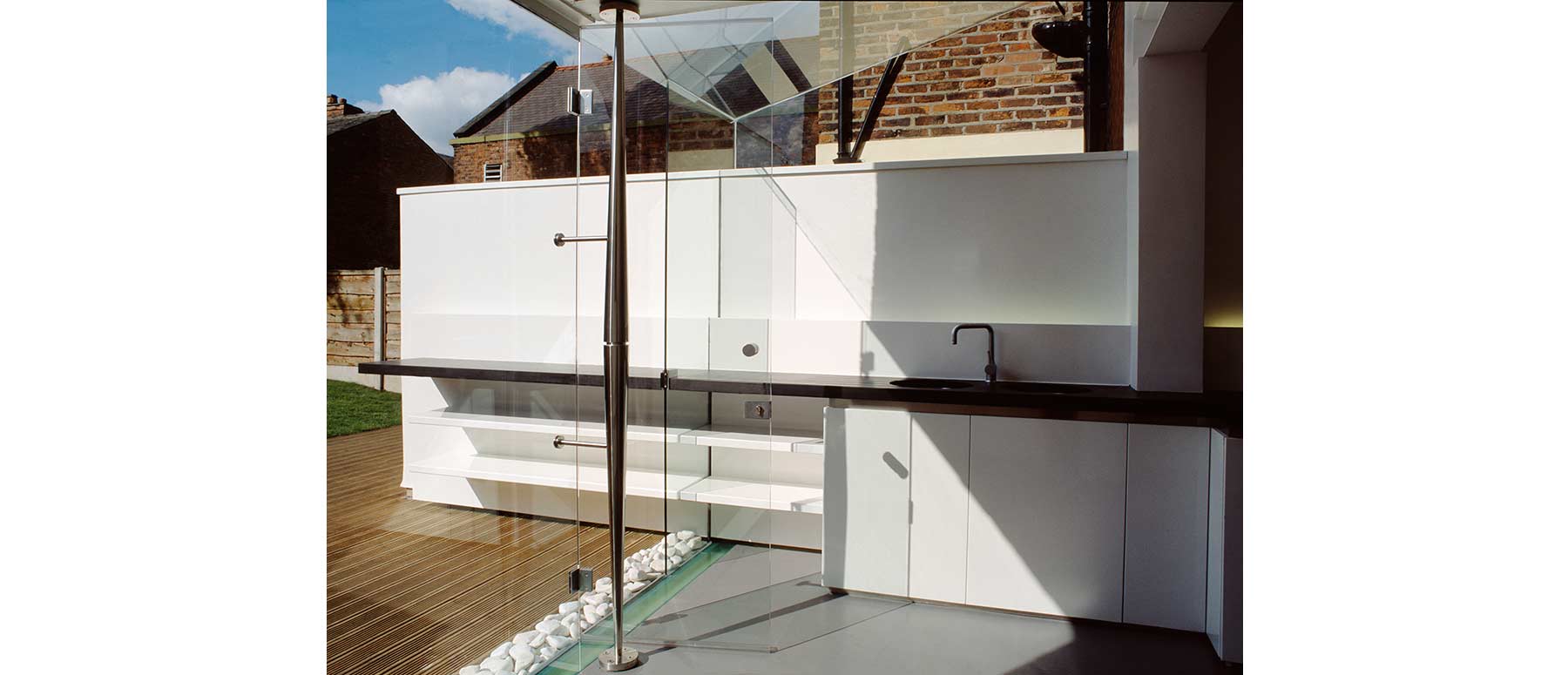 House 002: glass rear extension, Cheshire
