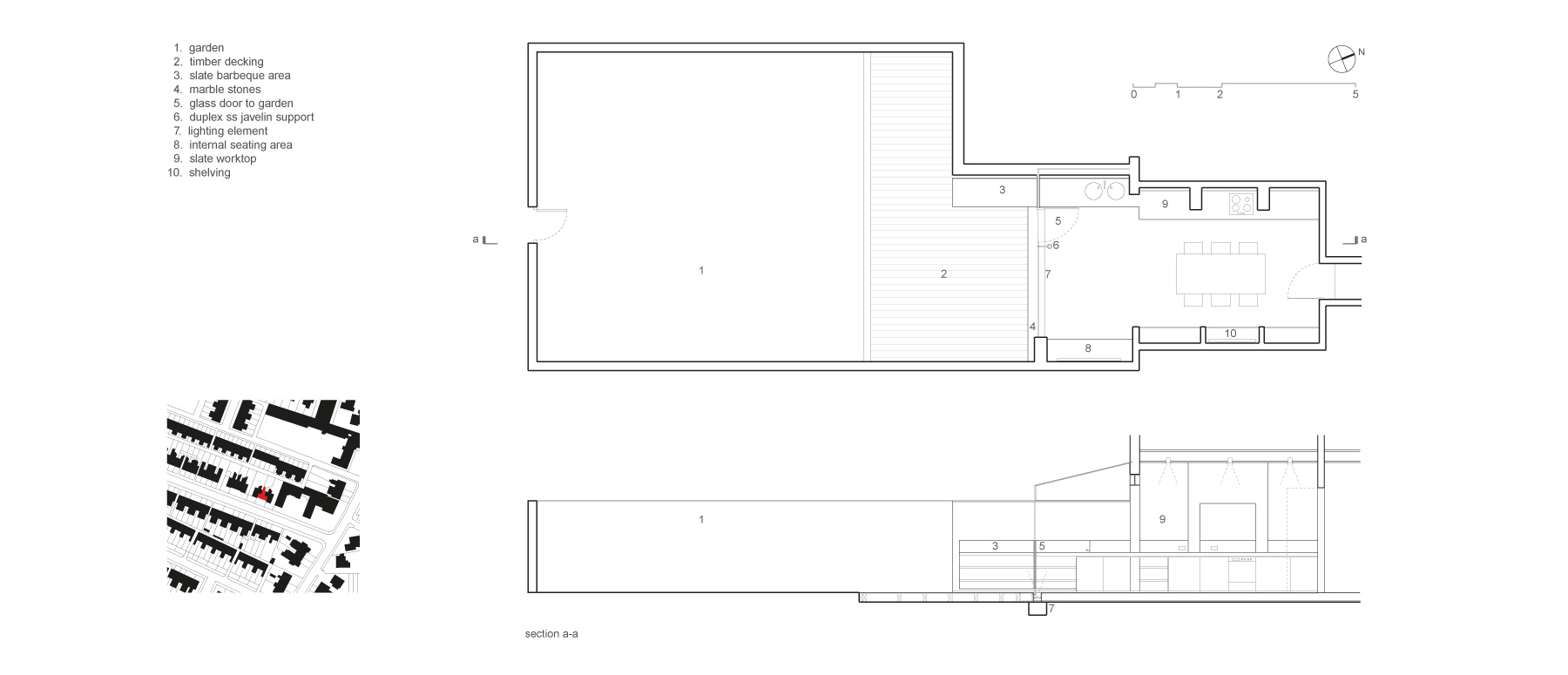House 002: glass rear extension, Cheshire