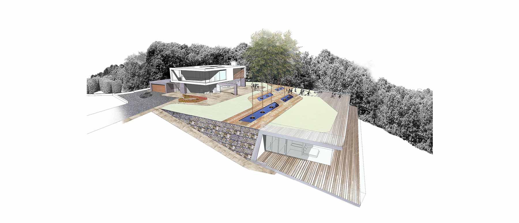 House 117: new build family home with pool house, Bolton