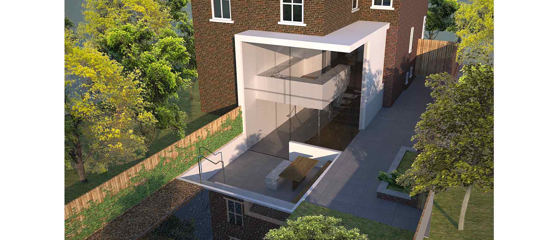 House 135: glazed rear extension to a Victorian house, Manchester