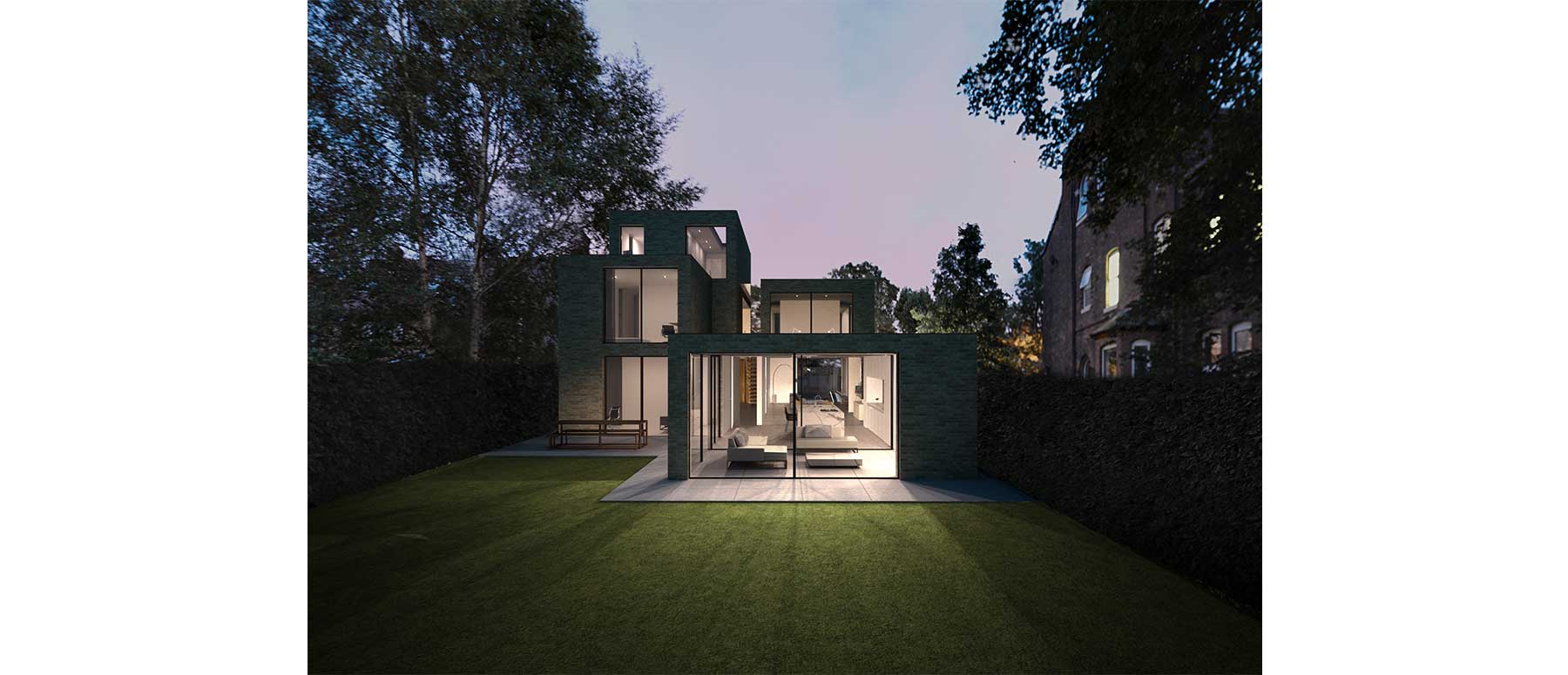 House 182: contemporary new build house with pool, Manchester