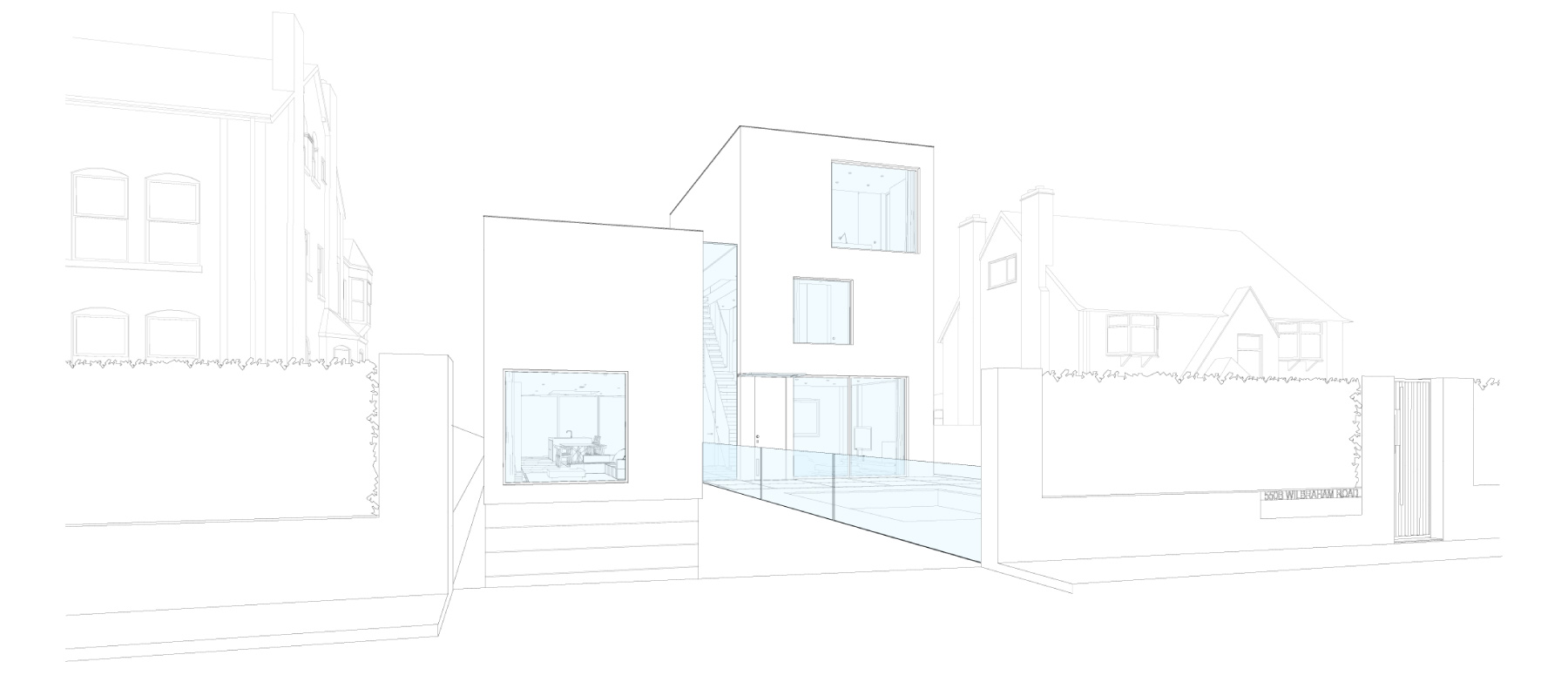 House 182: contemporary new build house with pool, Manchester