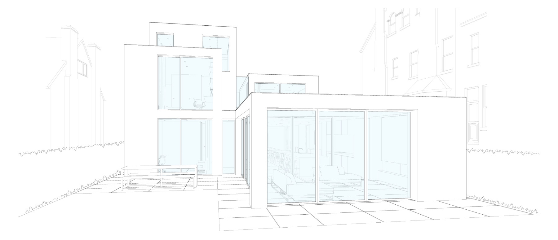 House 182: contemporary new build house with pool, Manchester