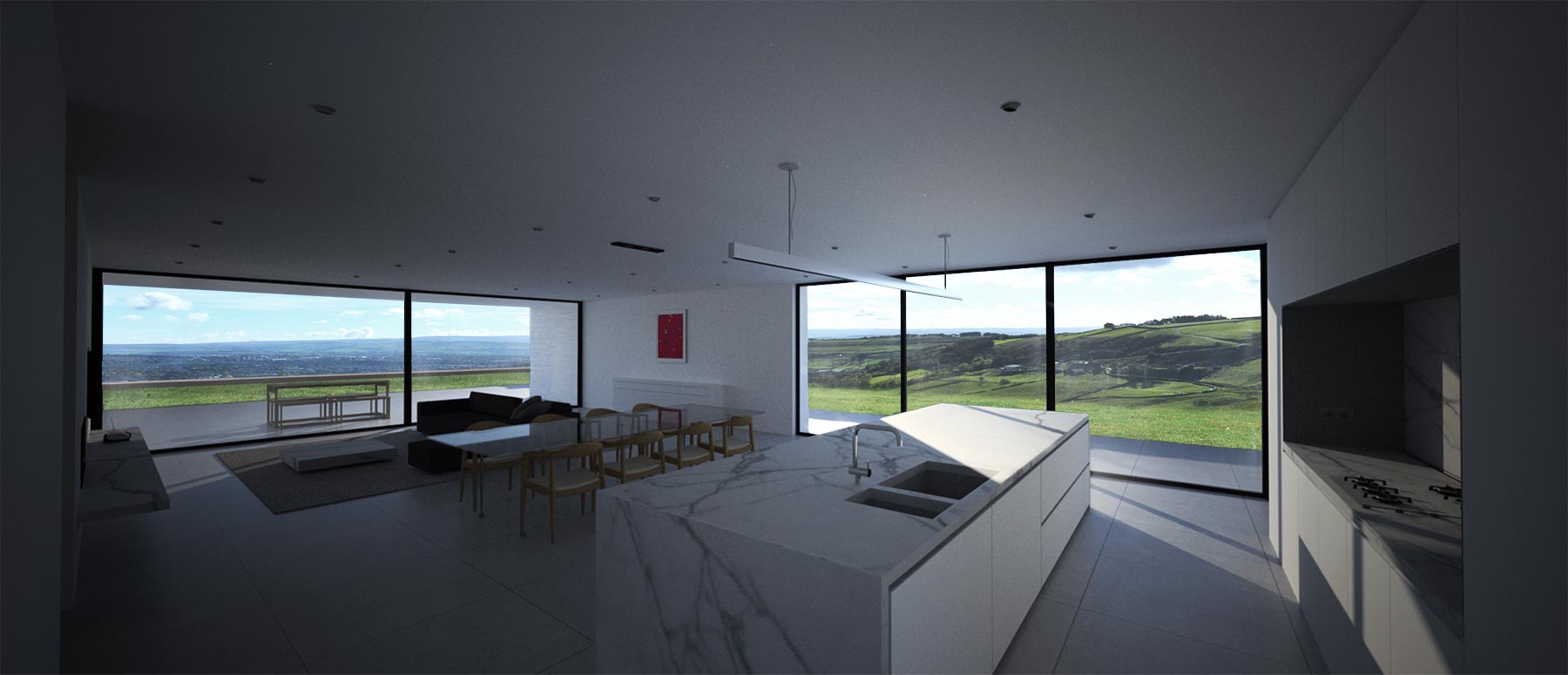 House 191: contemporary new build house in the green belt