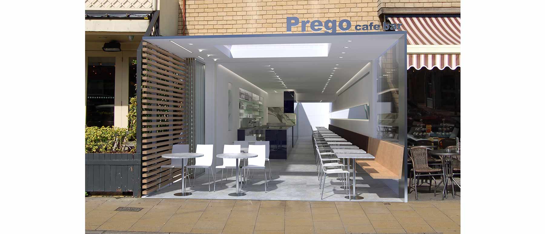 Prego café bar interior