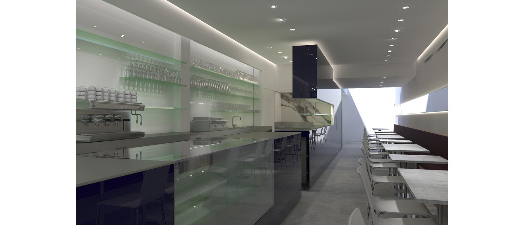Prego café bar interior