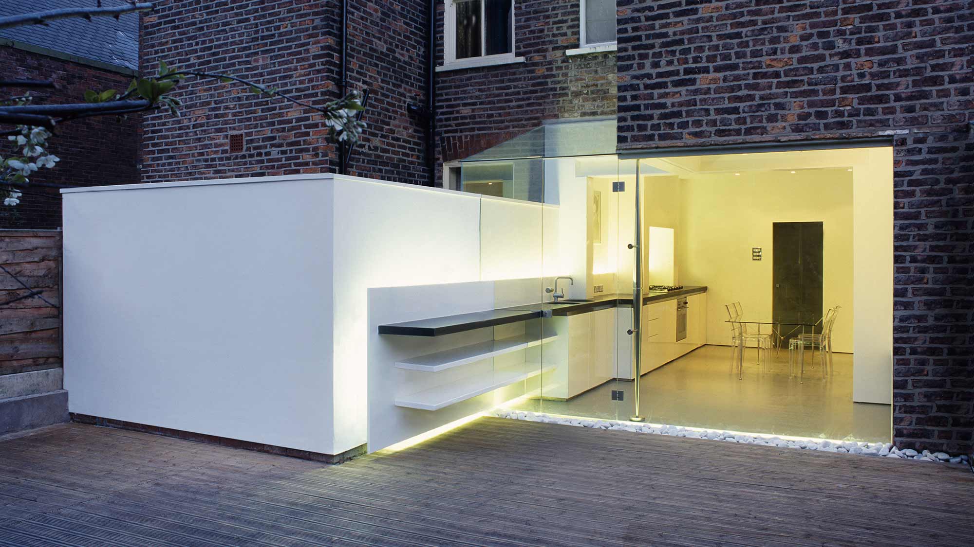 House 002: glass rear extension, Cheshire