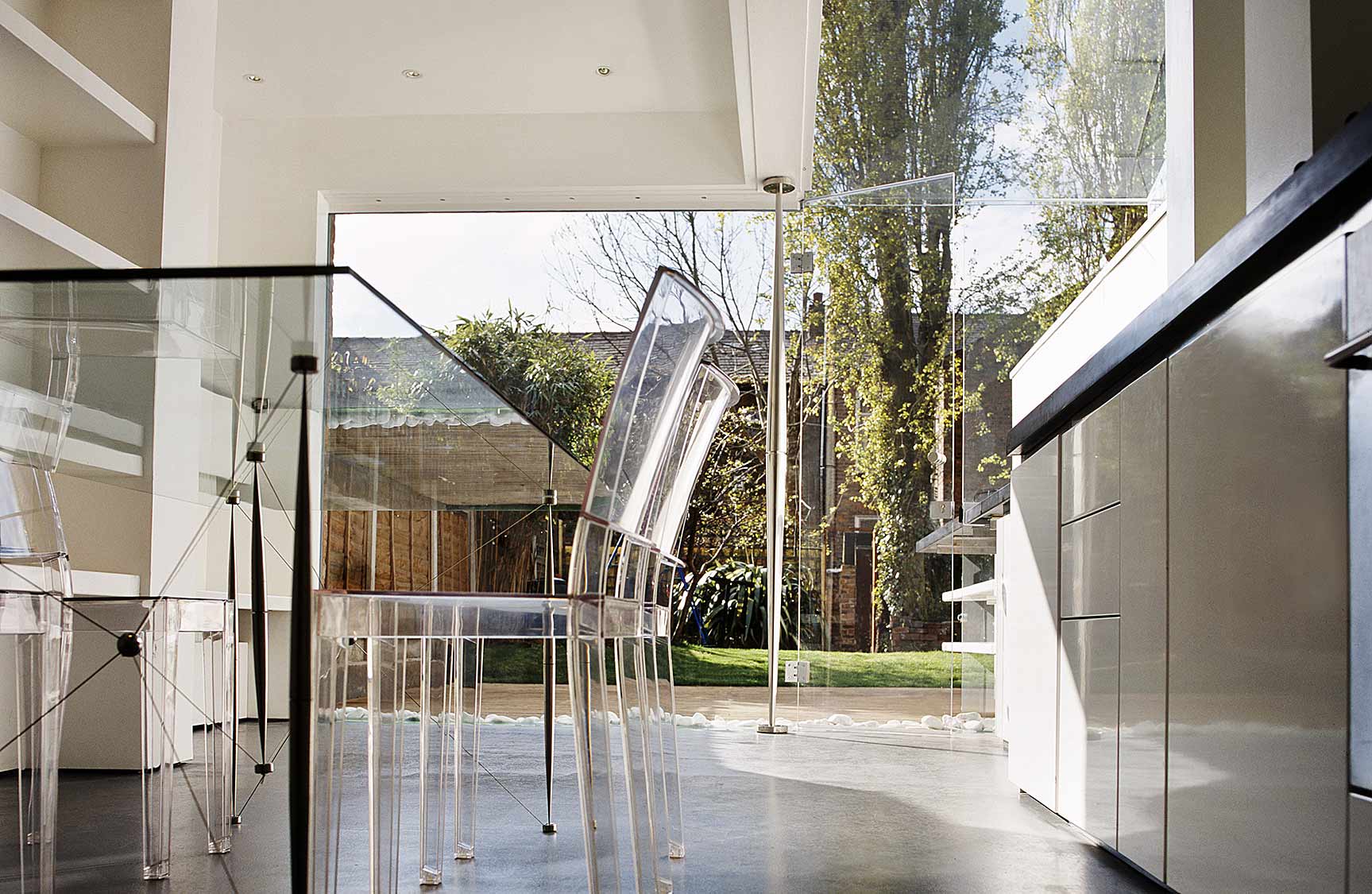 House 002: glass rear extension, Cheshire