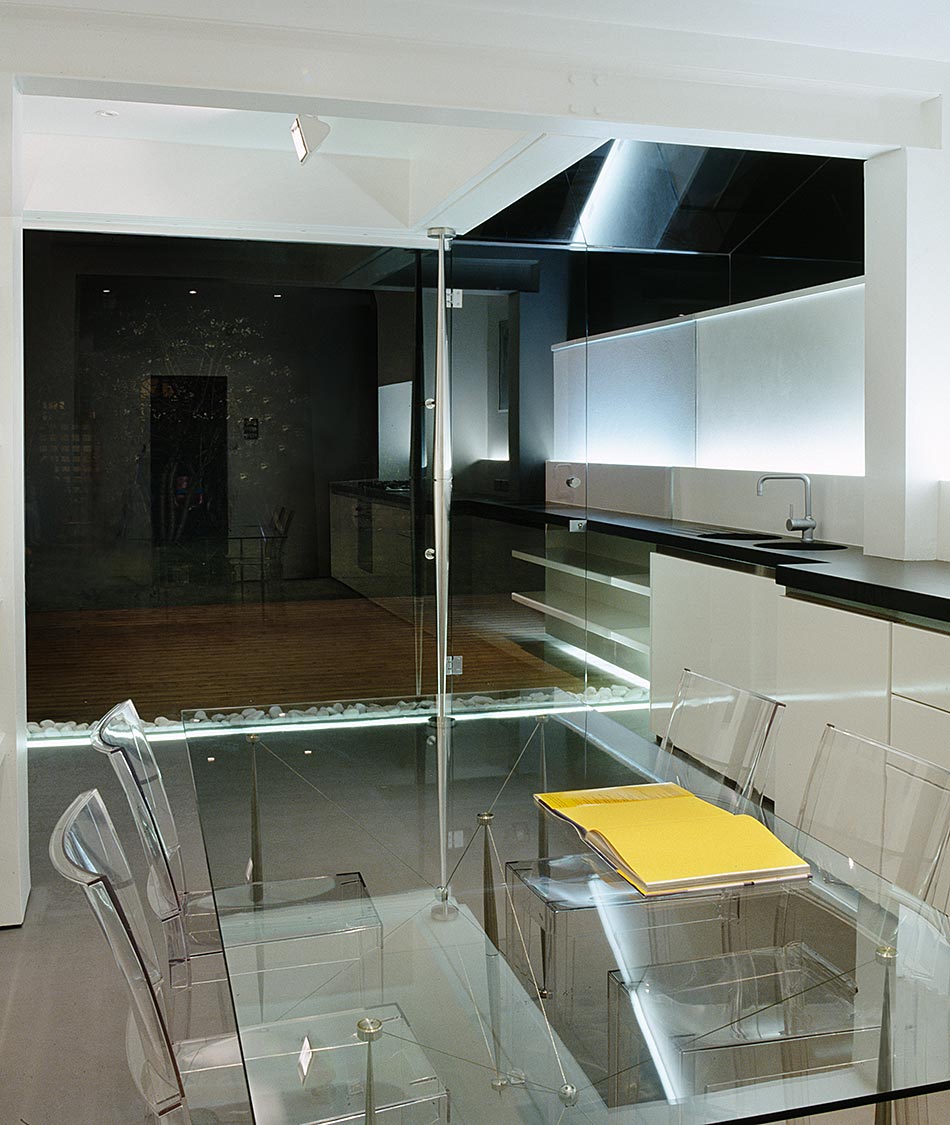 House 002: glass rear extension, Cheshire