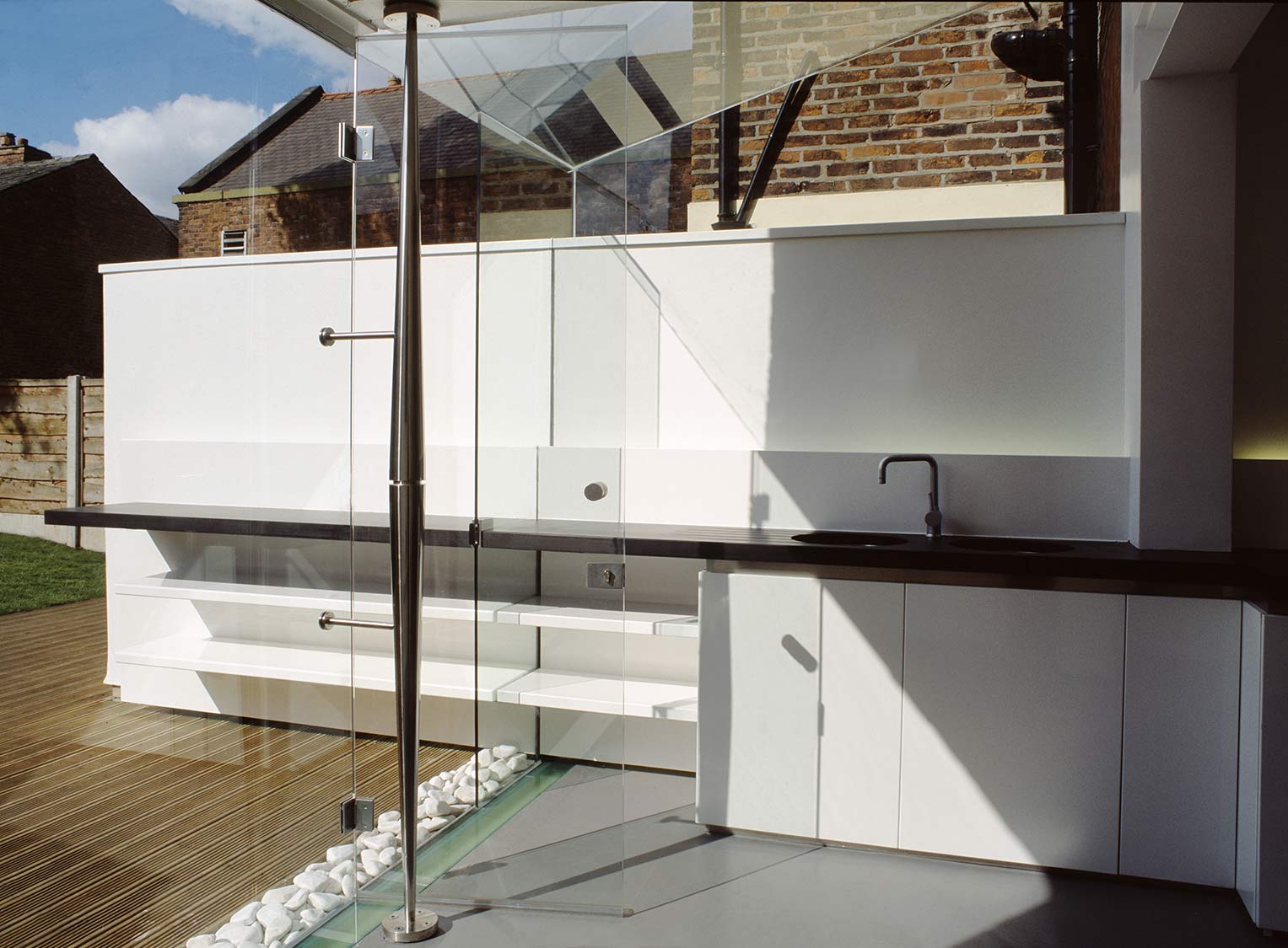 House 002: glass rear extension, Cheshire