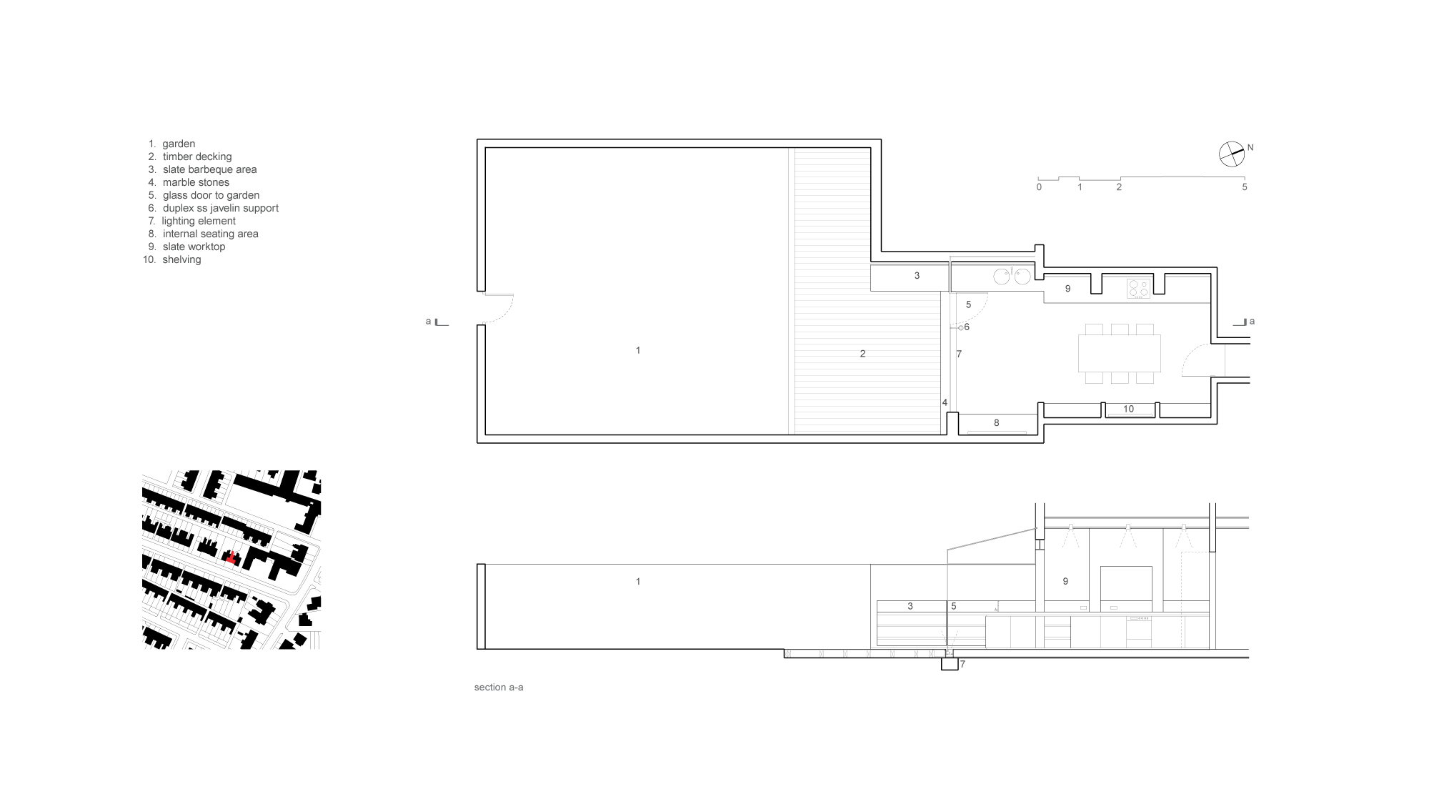 House 002: glass rear extension, Cheshire