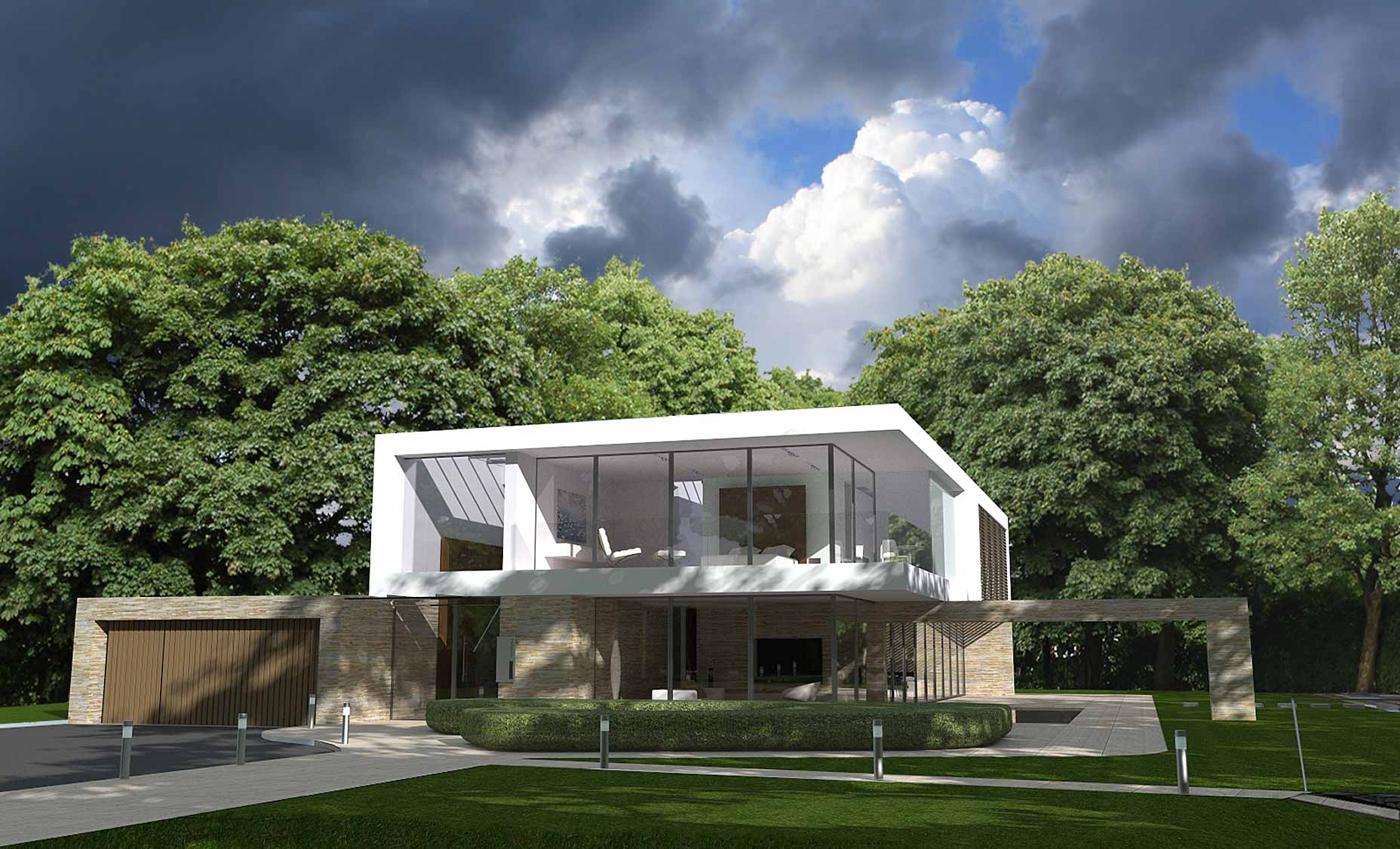 House 117: new build family home with pool house, Bolton