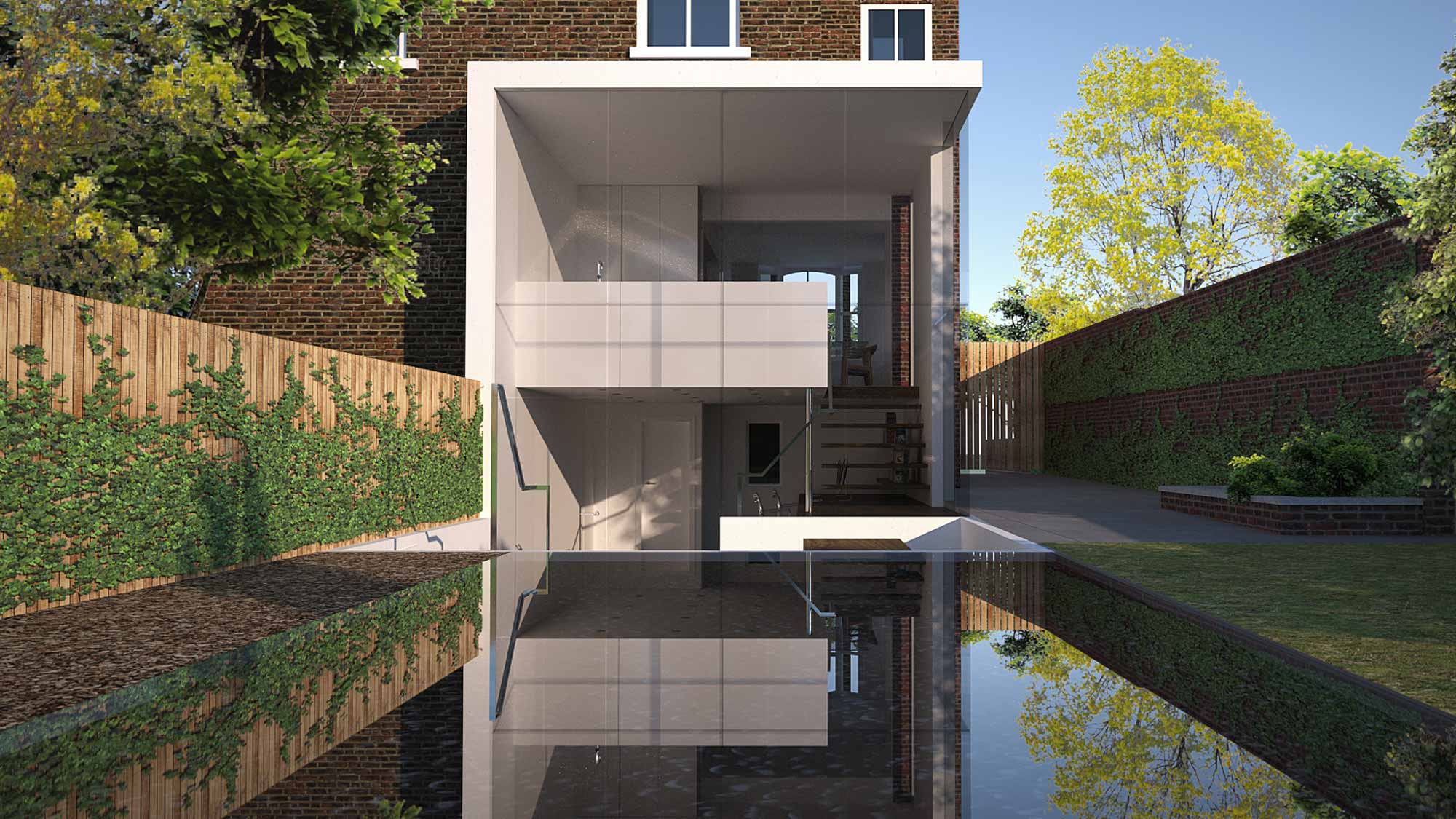 House 135: glazed rear extension to a Victorian house, Manchester