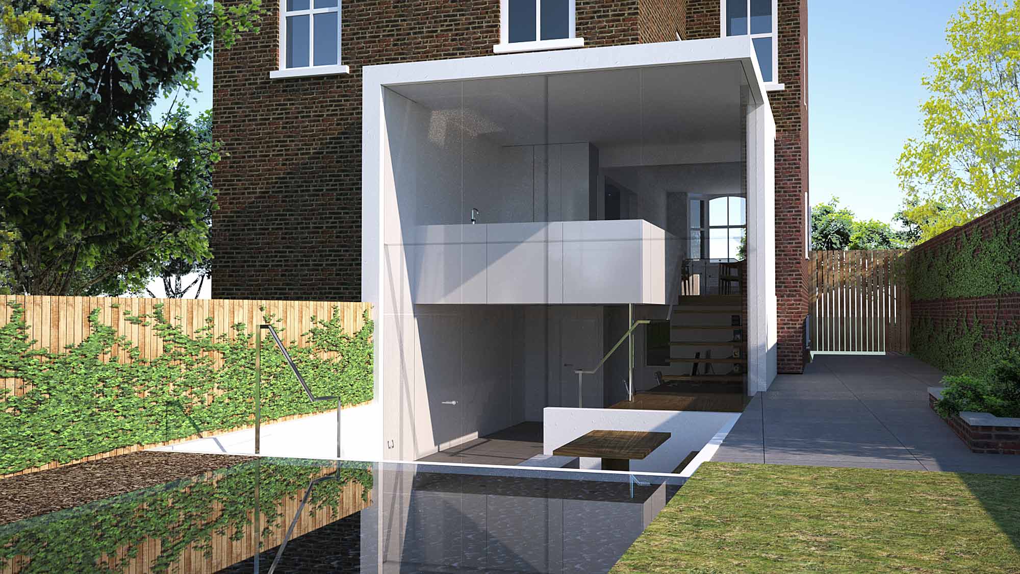 House 135: glazed rear extension to a Victorian house, Manchester