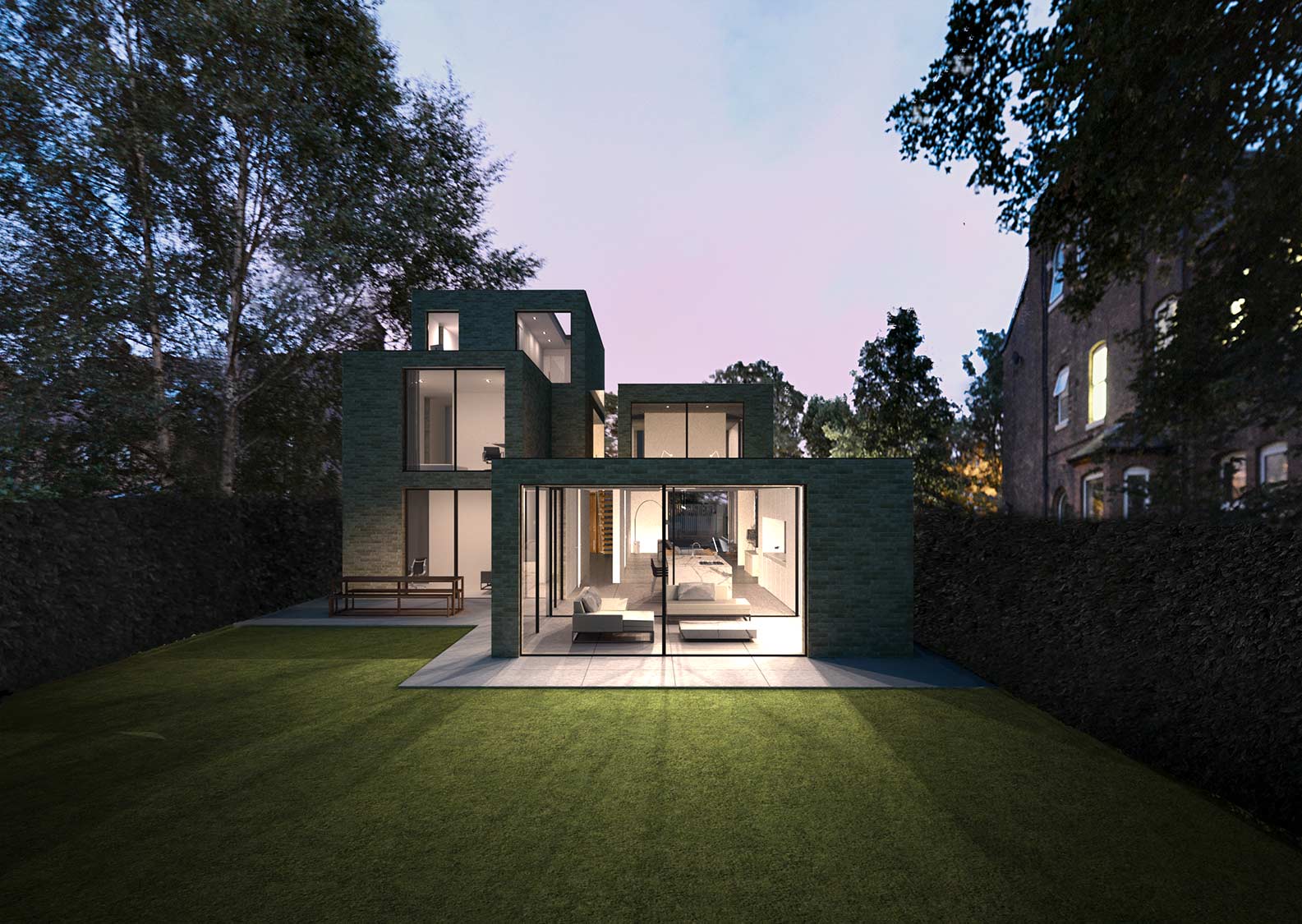 House 182: contemporary new build house with pool, Manchester