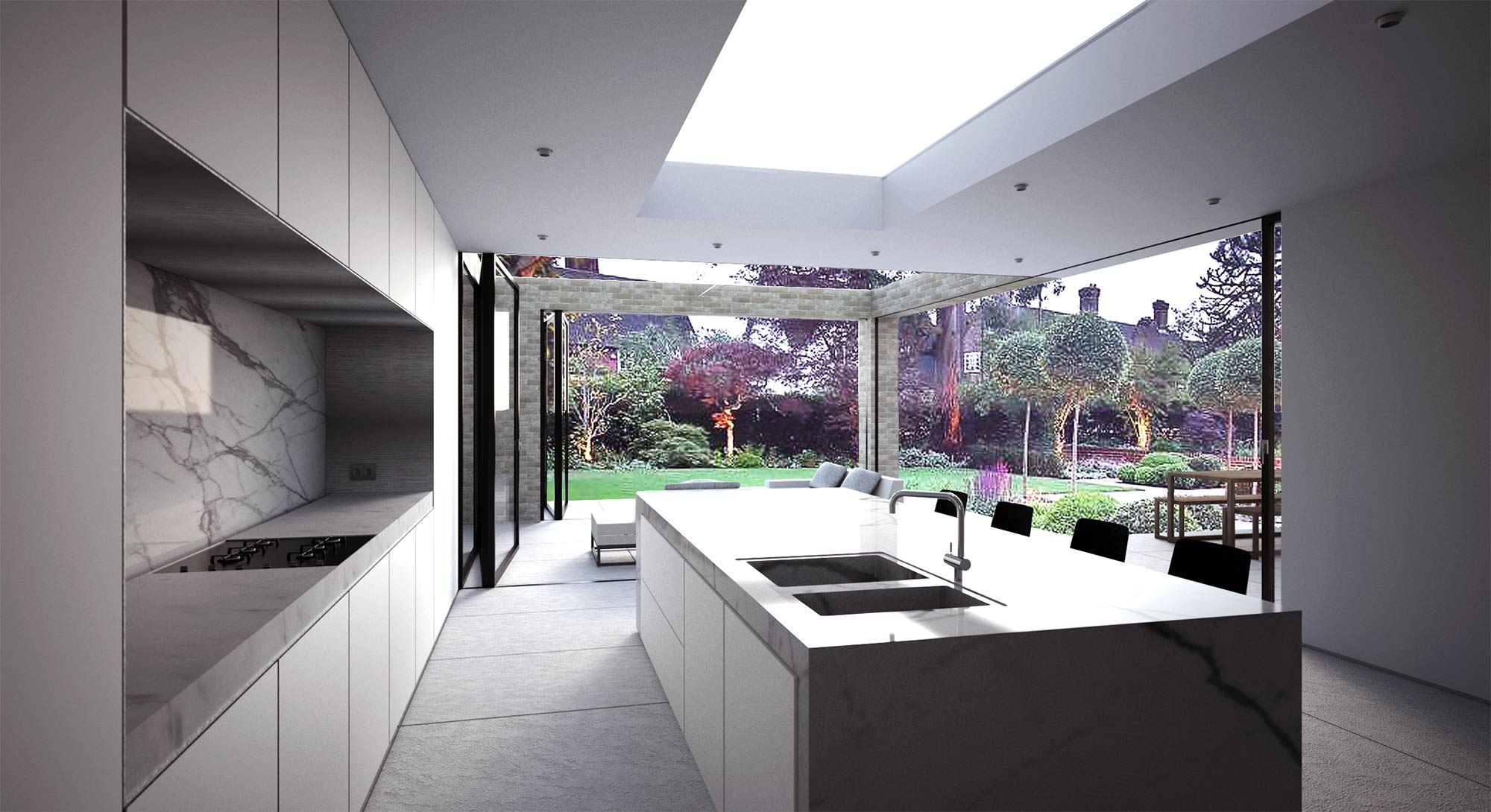 House 182: contemporary new build house with pool, Manchester