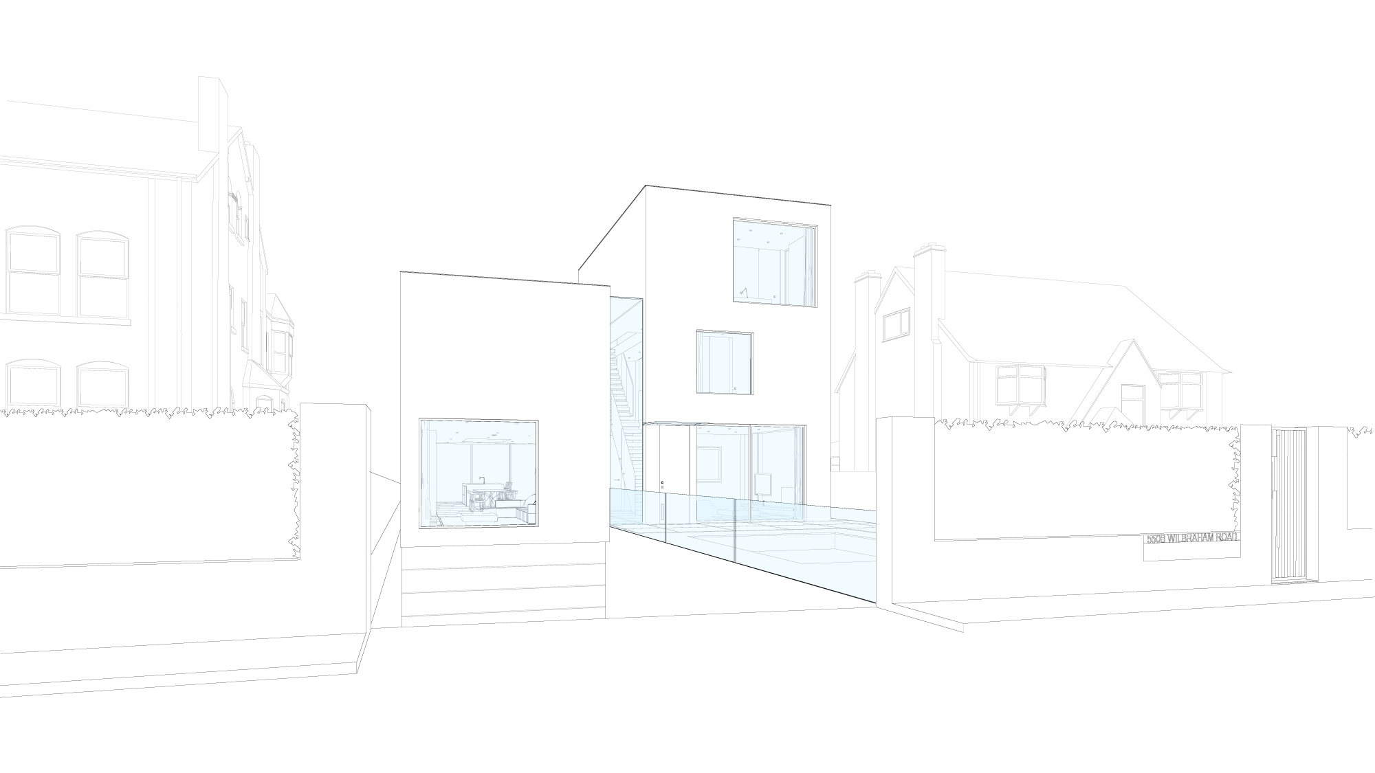 House 182: contemporary new build house with pool, Manchester