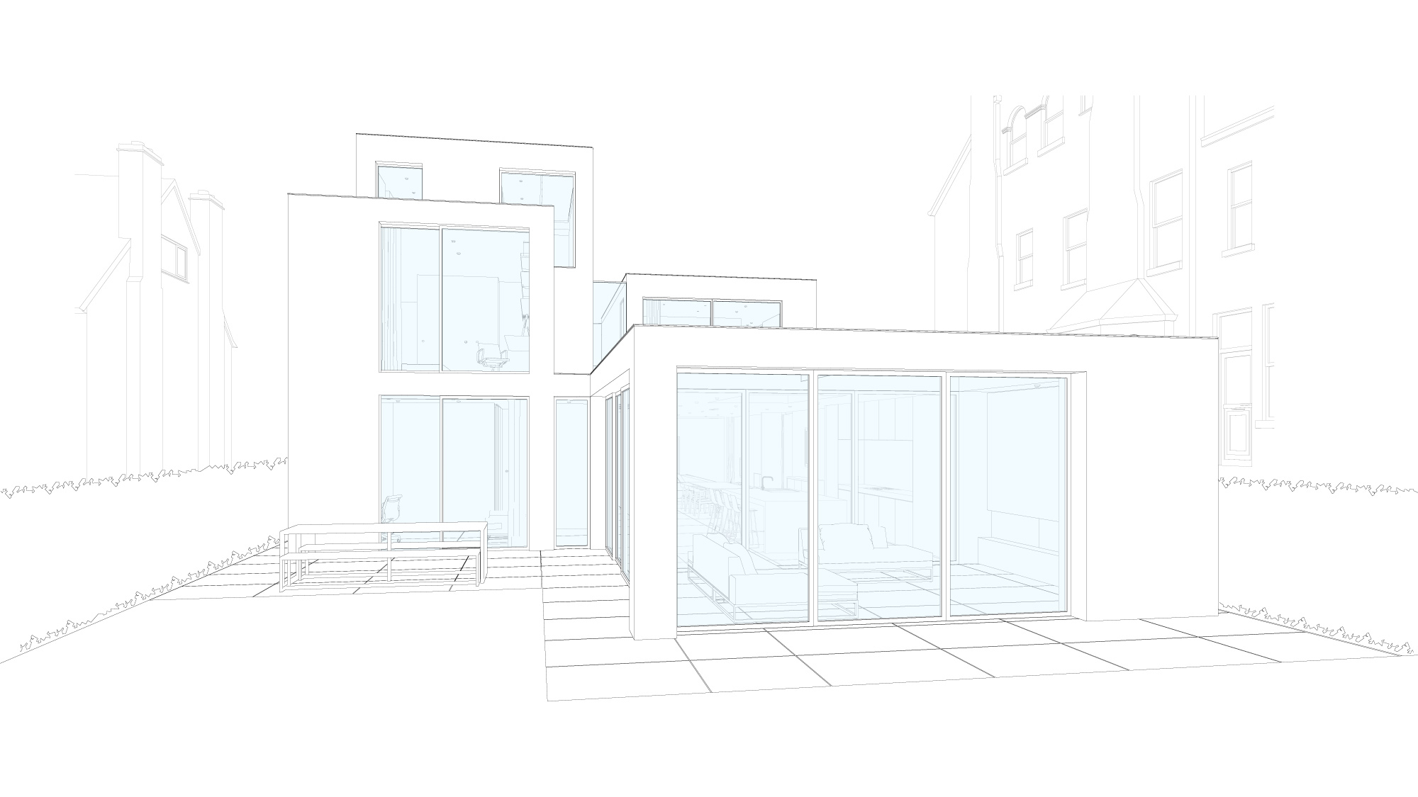House 182: contemporary new build house with pool, Manchester