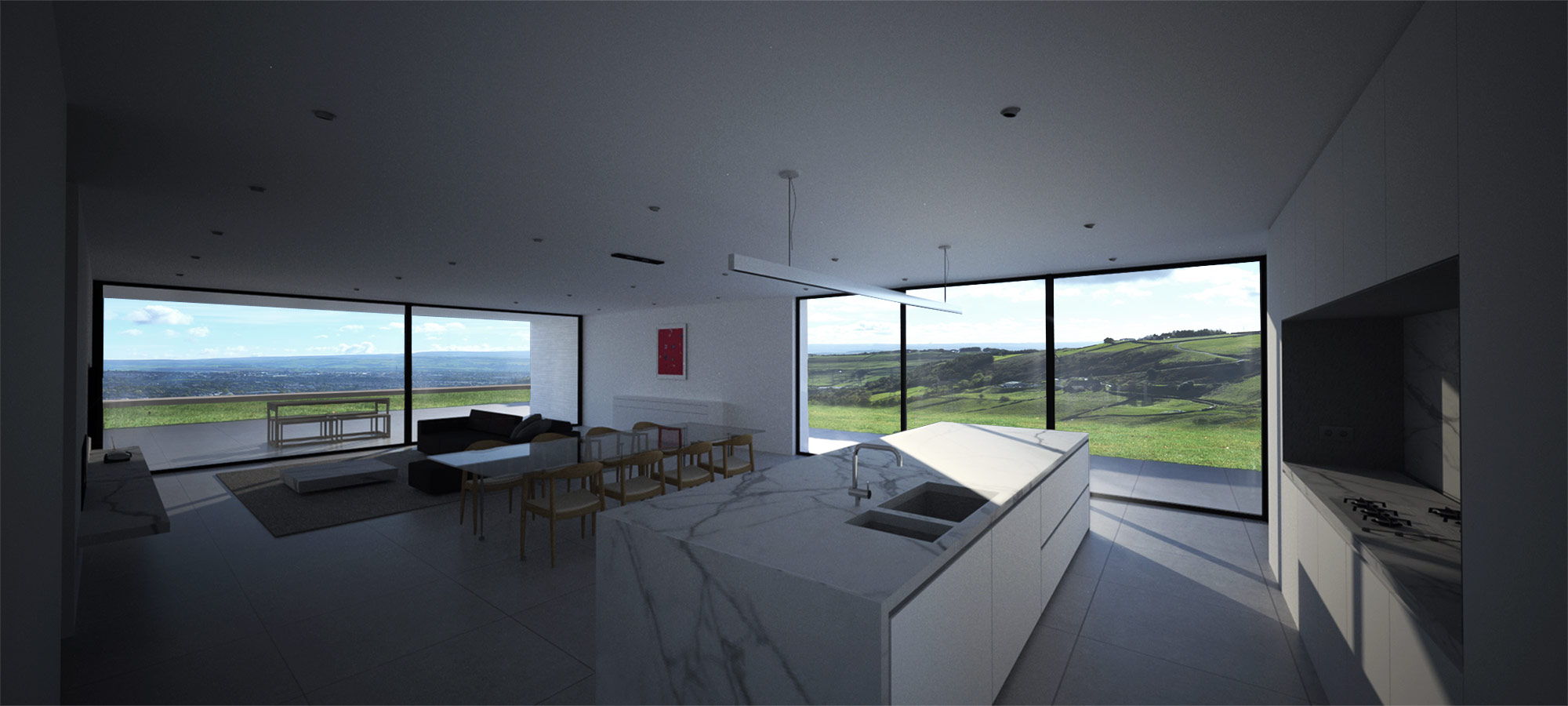House 191: contemporary new build house in the green belt