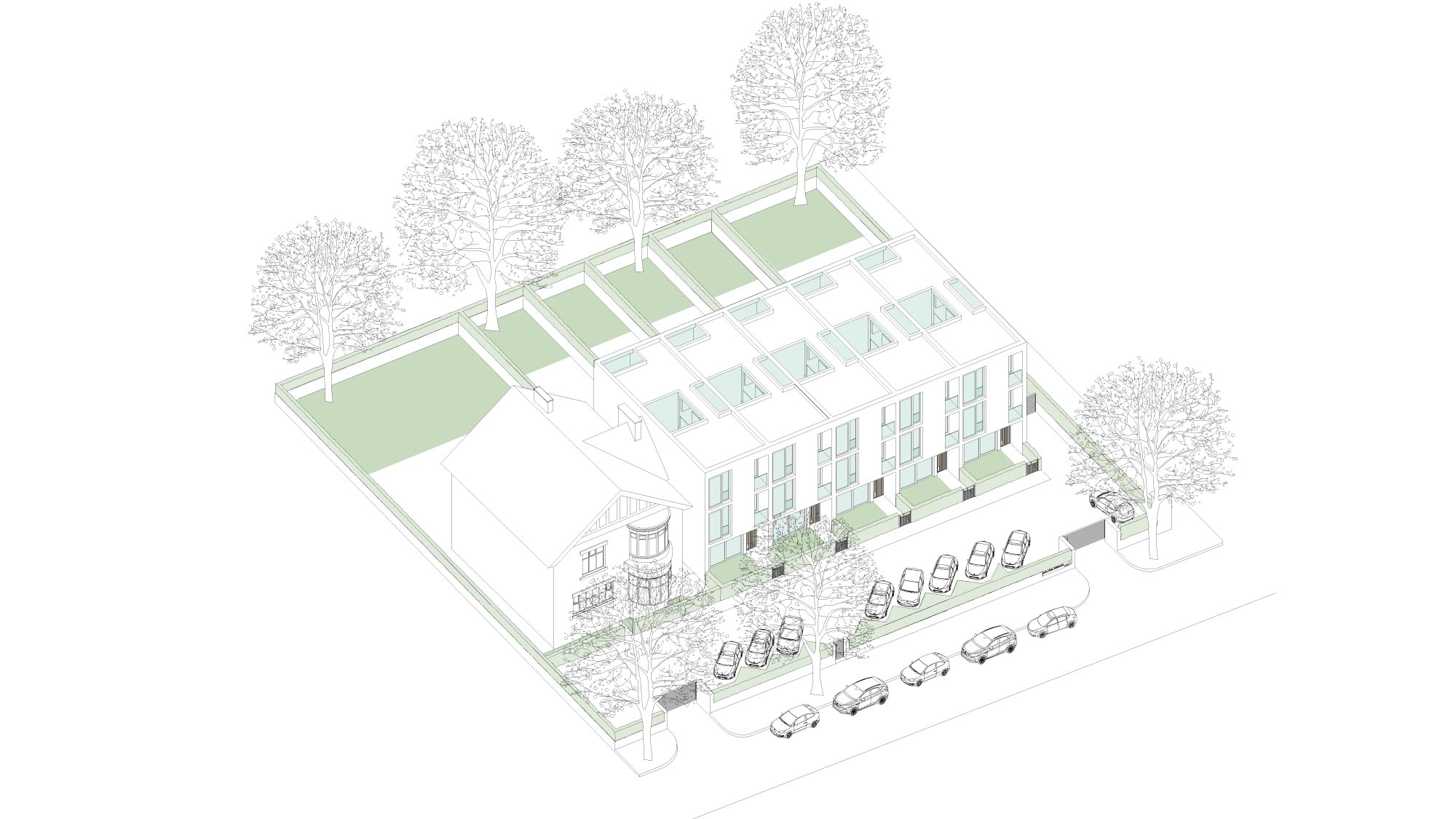 Housing 175: terrace of five houses, Manchester