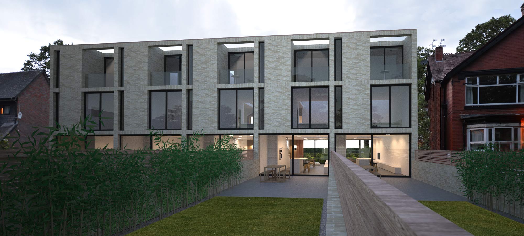 Housing 175: terrace of five houses, Manchester