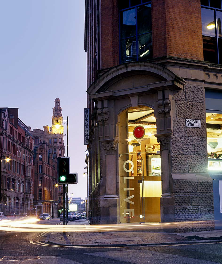 Olive Deli interior, Manchester city centre