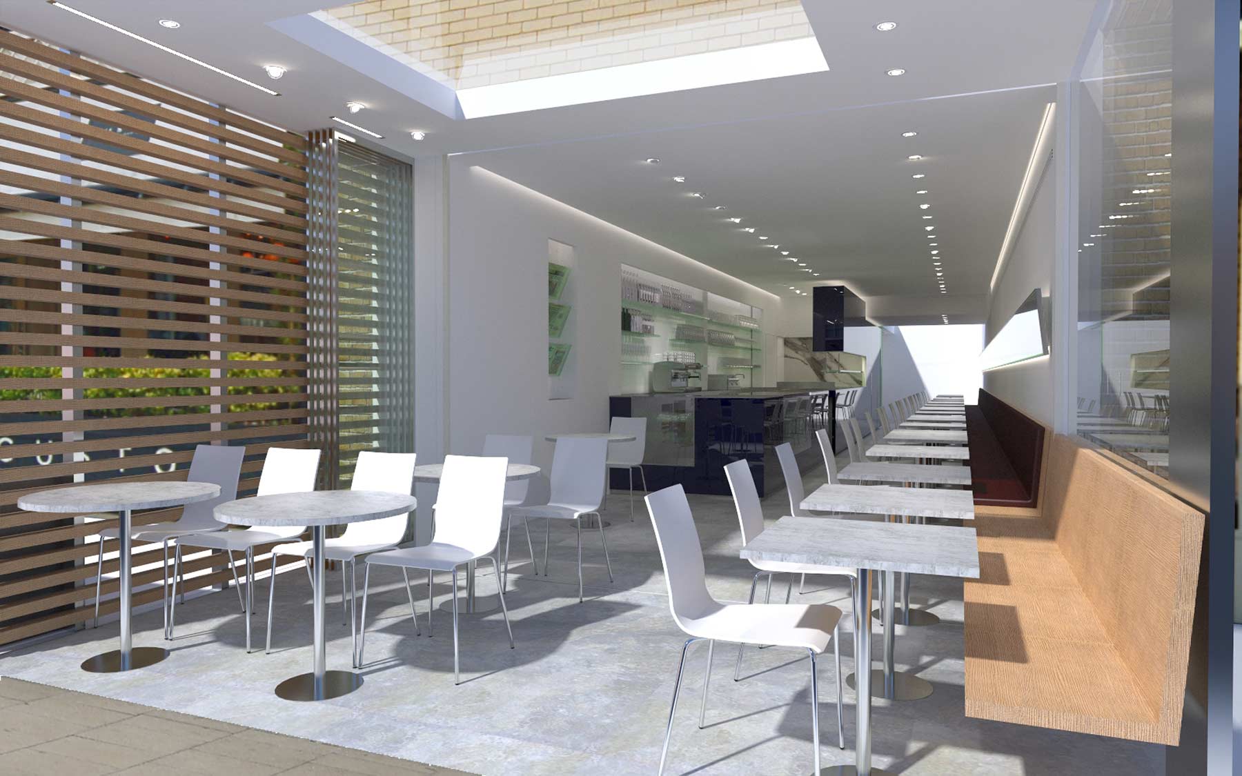 Prego café bar interior