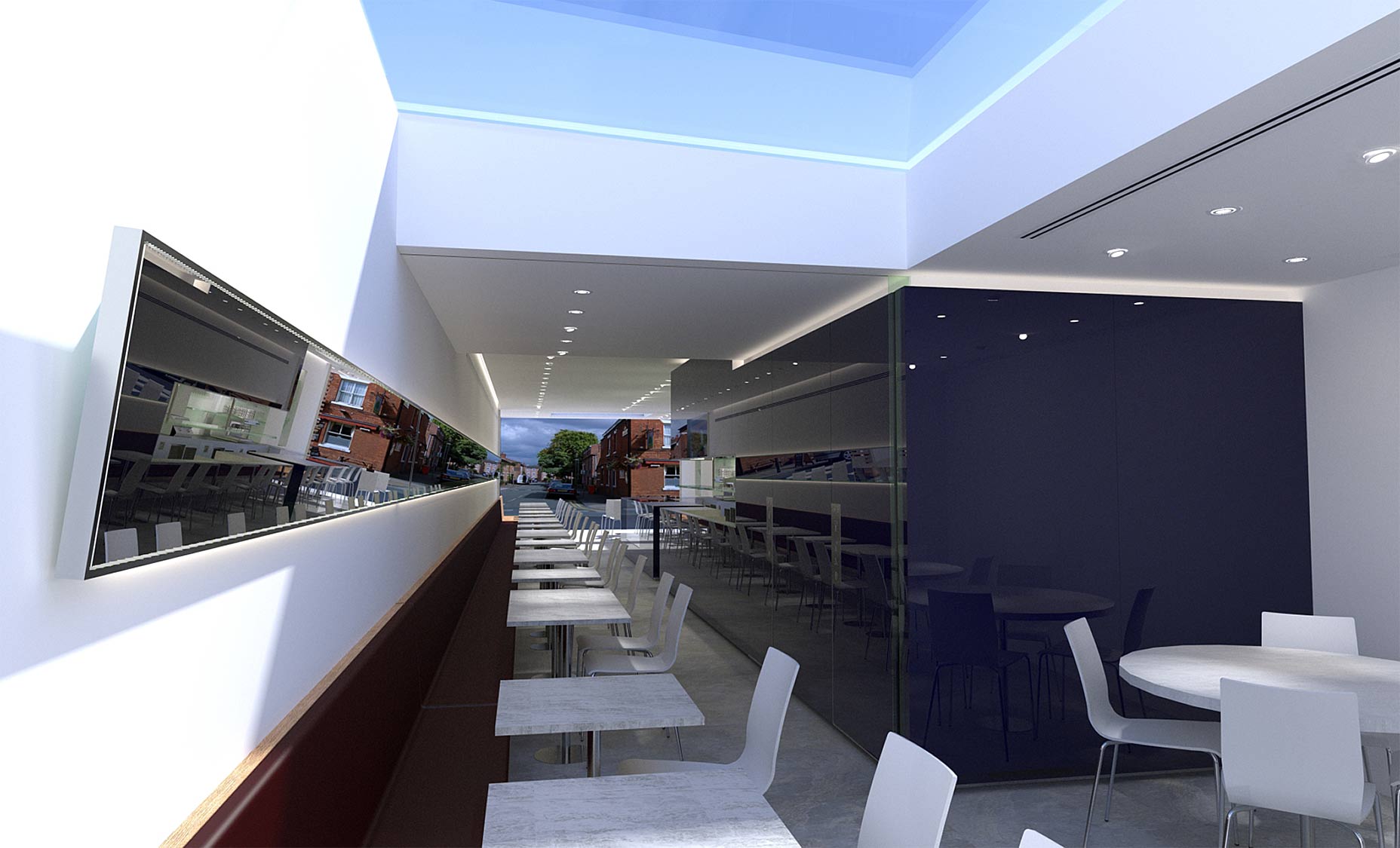 Prego café bar interior