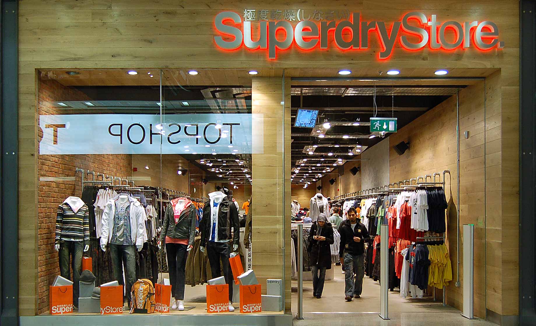 Superdry store interior, Manchester Arndale